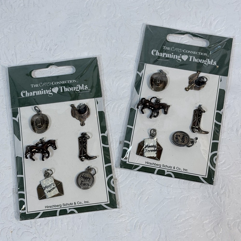 Lot 2 The Card Connection Charming Thoughts WESTERN THEME Metal Embellishments
