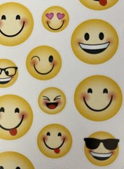 EMOJI Stickers(25pc)AGC•Faces •Expressions•Smiley faces •Sunglasses•Card making•