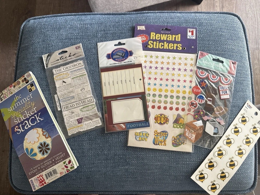 Scrapbooking Sticker & Die Cut Lot – Seasonal Themes – Mixed Brands – New