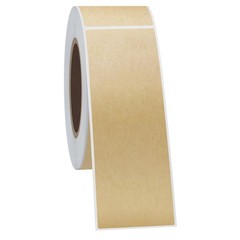 1×3 Inch Color-Code Labels Kraft Sticker Rectangle 500 Labels Per Roll (Kraft)