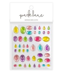 Gems Bright Teardrop Oval Blue Green Purple Pink Yellow Red park lane Stickers