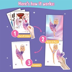 Sticker Dress Up Ballet – Sticker Activity Book for Kids. Learn Girls Fashion…