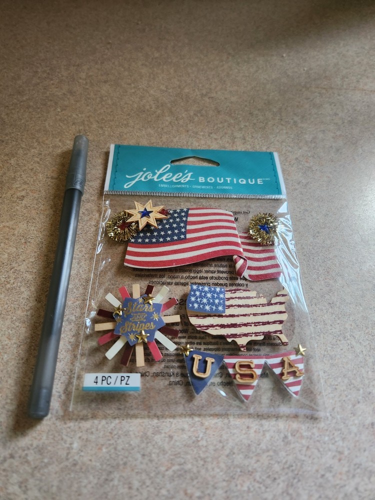 Jolee’s Boutique~American Flag/Patriotic~Dimensional Stickers