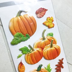 Pumpkin Stickers Scrapbook Embellishments Sticky Pix Puffy Fall Halloween