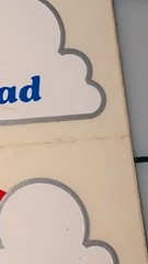 Vintage Stickers Name Droppers Rainbow Clear Decals BRAD 4 Stickers