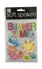 Me and My Big Ideas Soft Spoken Sunshine-Summertime Sticker Embellishments 3D