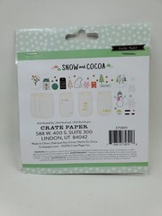 CR5 Crate Paper Snow And Cocoa 6 Jar Pockets And Embellishments Christmas