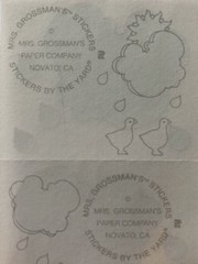 CLOUD FOIL Sticker(8pc)Mrs.Grossman’s •Raindrop•Weather•Sky•Rain•Metallic•White