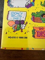 Vintage 1989 and 1990 Post-It Removable Stickers 3M Lot of 2 Packages NEW Sealed