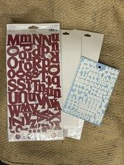 Cloud 9 Design Provo Craft Colorbok Cardstock Letter Number Stickers Lot 42-1513