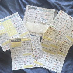 Chores Planner Sticker Set, Multicolor Reward Chart Sticker Sheets