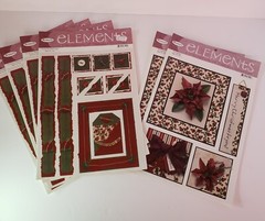 Christmas Scrapbook Stickers Daisy D’s Elements #7102 Buttons #7100 Poinsettias