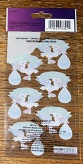 Sticko Its a Gender Reveal Boy Scratch-Off Baby Shower Stork Scrapbook Stickers