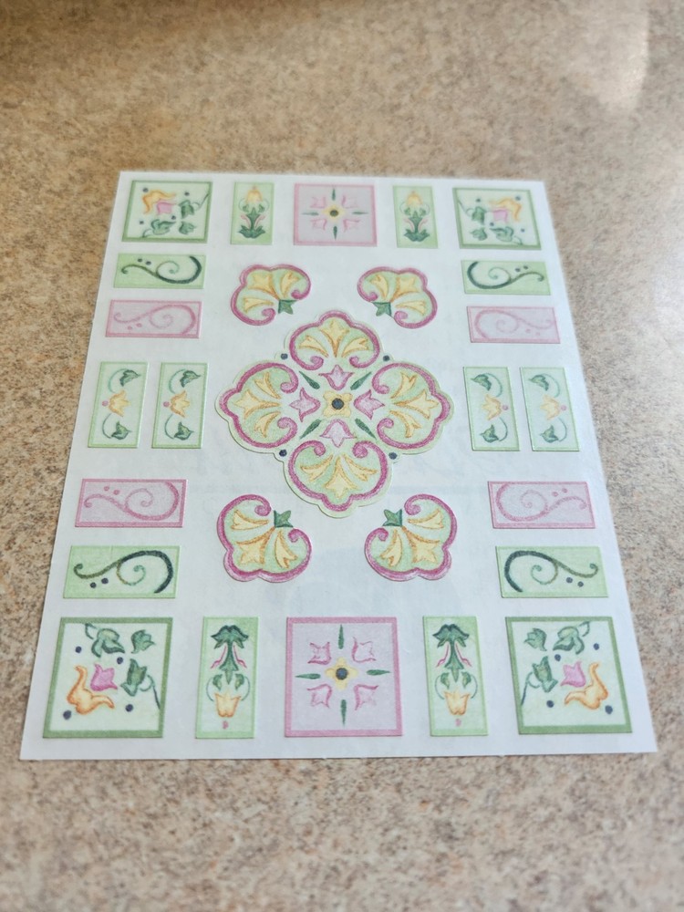 Creative Memories~Countryside Mosaic Pieces~Block Sticker Sheet