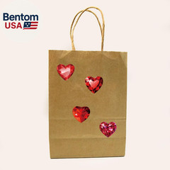 Diamond Heart Stickers,500Pcs Valentine’S Heart Simulated Gemstone 1 Inch Packag