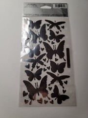 Stickopotamus Foil Butterflies Sticker Sheet Metallic Stickers Photosafe SPMT59