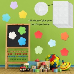 144 Pieces Flower Cutouts Paper Large Flowers Assorted Color Spring Flower Cu…