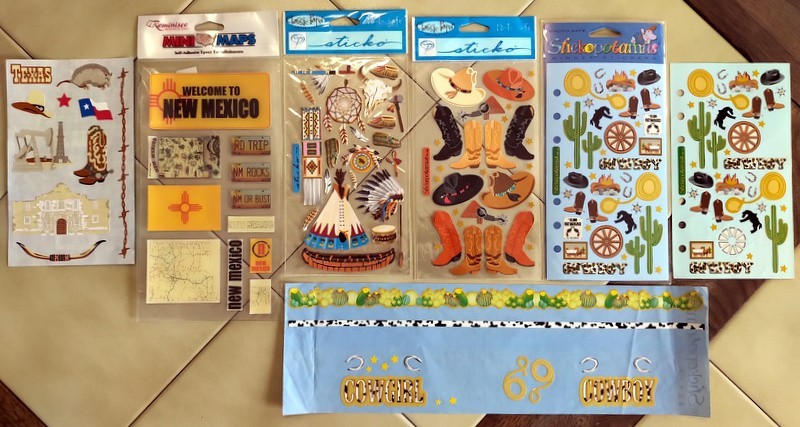Vintage Stickopotamus / Mrs. Grossman’s SOUTHWEST Scrapbooking Stickers