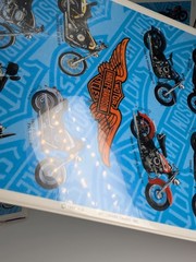 VINTAGE 1996 NEW Harley Davidson Motorcycle Stickers 3 Packs Heartline Hallmark