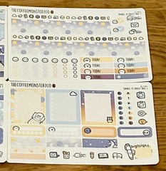NEW TheCoffeeMonsterzCo “Sunset To Sunset” Stickers Kit TCMC 4 Sticker Sheets