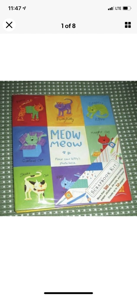 Meow Meow scrapbooking Book New