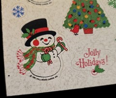 Vintage Sticker Lot Christmas 6 Sheets AGC & Hallmark