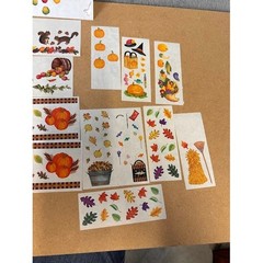 Creative Memories Medley Autumn Stickers Fall Harvest Pumpkin Leaf Scrapbooking