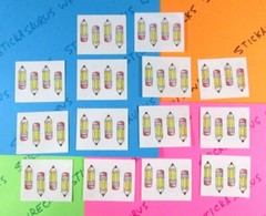 School Bears Bees Flowers Lady Bugs Stickers Lot