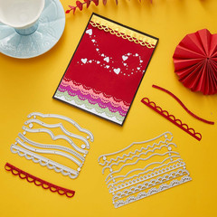19 Pcs Die Cuts for Card Making Metal Lace Scrapbooking Border Cutting Emboss…