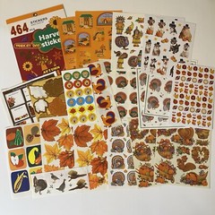 Thanksgiving Stickers Set Hallmark Gibson AGC & More