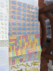 Large Lot Of Scrapbook Letters Common Numbers, Words, Sayings, Some New