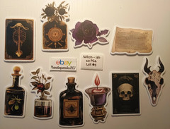 Witch-ish – Spells – Stickers – 10 PCs – 5 styles available! See Description