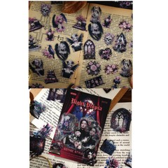 40Pcs Gothic Magic PET Stickers Journal Planner Supplies Scrapbooking Sticker