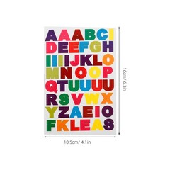 10 Sheet Colorful Alphabet Number Stickers Numbers Colour Decals