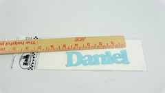 Stamping Station Blue Daniel Scrapbooking Die Cut Name Embellishment