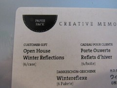Creative Memories Winter Reflections Designer Paper – NEW 8 sheets Printed Paper