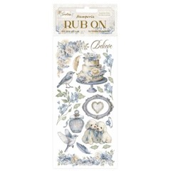 Stamperia – TIMELESS – CAKE – RUB ON – 4″ x 8.5″, Birds, Flowers, Puppies