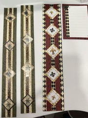 Holiday gathering/victorian Christmas Premade Scrapbook Borders W/ CM Products