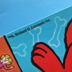 Vintage 90s Clifford Big Red Dog Stickers Grad Cert & Post It Sticky Notes Lot