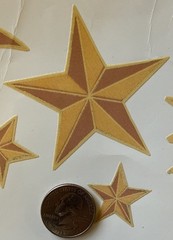 SUN,MOON & STARS Removable,Reusable & Washable Stickers(6pc)Textured•Card Making