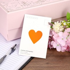 Heart Shaped Sticker 3/4″ Self-Adhesive Love Label Orange 2000 Pcs