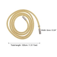 6mm x 120cm Rhinestone Rope Crystal Rope Yellow Mesh White Diamond