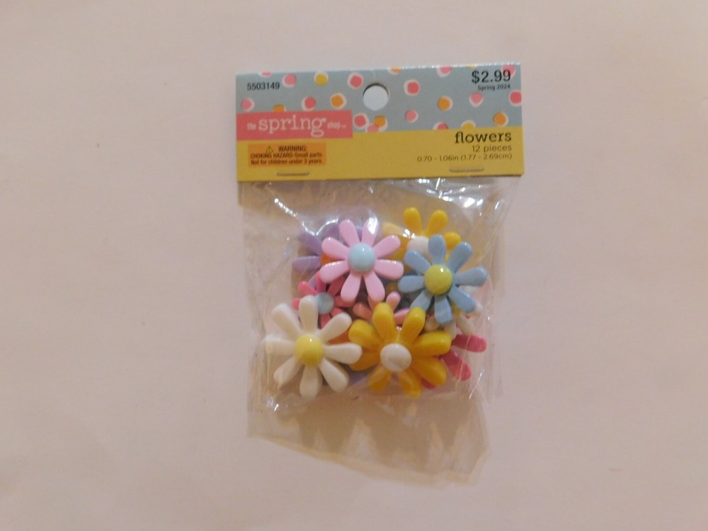 The spring shop Flat back flowers 12 pieces