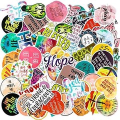 200 Inspirational Christian Faith Stickers,Easter Jesus Bible Verse Stickers Wat