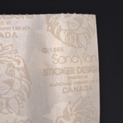 Vintage 1986 Sandylion foil shiny Unicorn Stickers Rearing Rainbow Mylar Mod