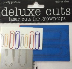 PAPER CLIPS Laser Die-Cuts(8pc)Deluxe Cuts📎Office Supplies📎Secretary📎School📎