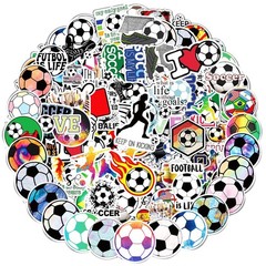 Kiouposy 100 PCS Cute Soccer Stickers, Water Bottle Stickers for Kids Teens, …