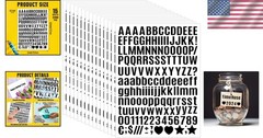 15 Sheets of 0.5 Inch Black Vinyl Letter Stickers – Creative Crafting Essentials