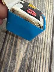Vintage Pop Art Sticker Roll in Blue Plastic Case – Letters