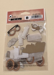 Jolee’s Nostalgiques CLASSIC CAR Sticker Collage Scrapbooking Embellishment